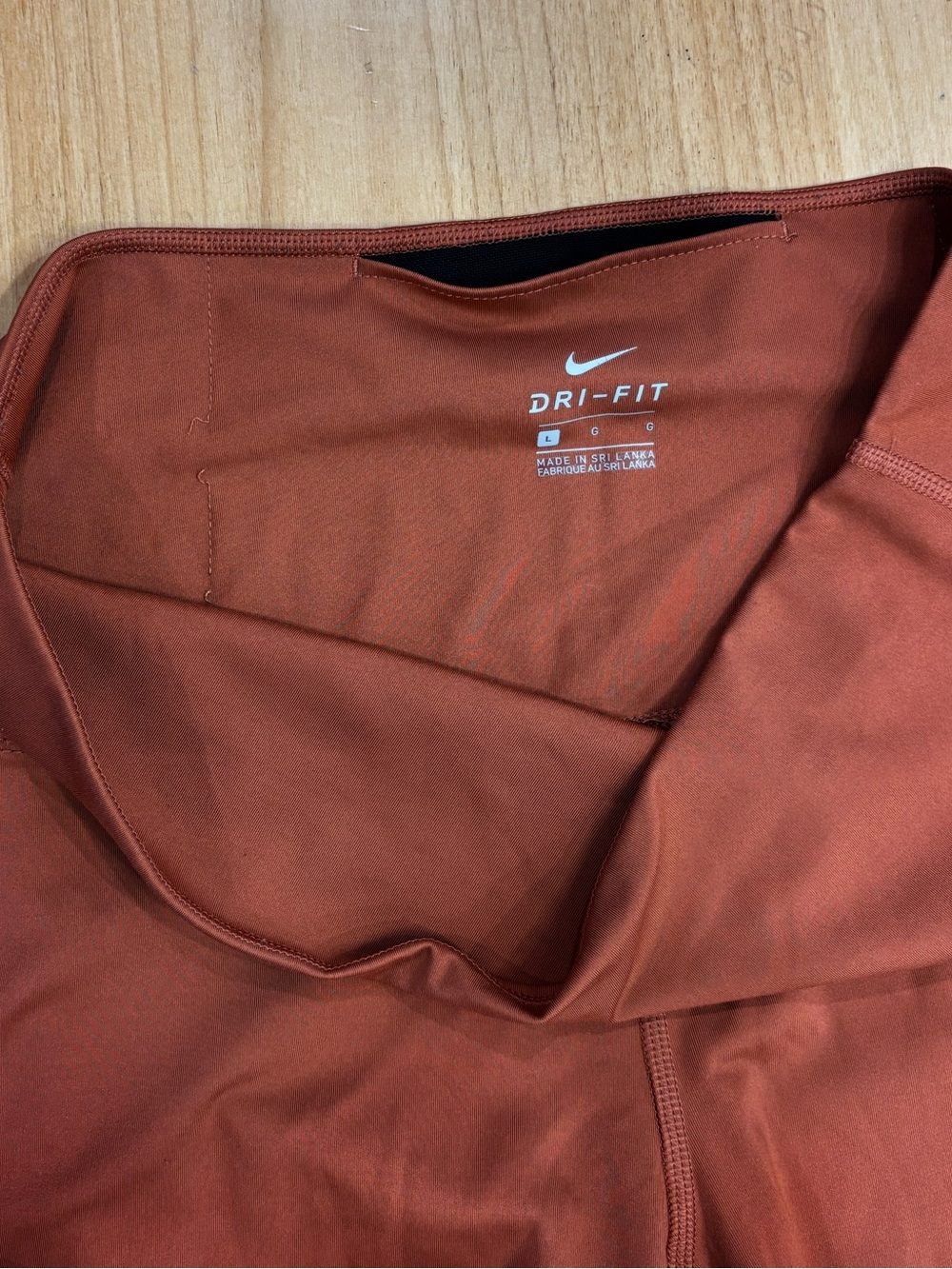 Nike Women’s Power 7/8 Training Leggings in Dusty Peach Size L - Picture 4 of 5